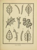 Picture 9 of 19 from An embroidery pattern book (1917), leaf 95