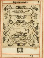 An illustration from Empresas morales (1581)