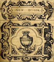 An illustration from Empresas Morales...Sacalas a lvz el doctor don Francisco de Borja.. (1680)