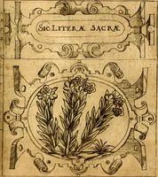 An illustration from Empresas Morales...Sacalas a lvz el doctor don Francisco de Borja.. (1680)