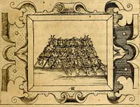 An illustration from Empresas Morales...Sacalas a lvz el doctor don Francisco de Borja.. (1680)