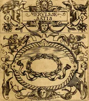 An illustration from Empresas Morales...Sacalas a lvz el doctor don Francisco de Borja.. (1680)