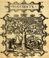 An illustration from Empresas Morales...Sacalas a lvz el doctor don Francisco de Borja.. (1680)