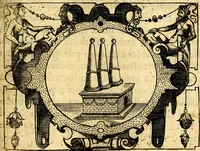 An illustration from Empresas Morales...Sacalas a lvz el doctor don Francisco de Borja.. (1680)