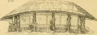 An illustration from An encyclopædia of cottage, farm, and villa architecture and furniture : containing numerous designs for dwellings from the cottage to the villa including farm houses, farmeries, and other agricultural buildings, several designs for country inns, public houses, and parochial schools, with the requisite fittings-up fixtures and furniture ; and appropriate offices, gardens and garden scenery ; each design accompanied by analytical and critical marks illustrative of the principles of archtiectural science and taste on whihc it is composed (1836)