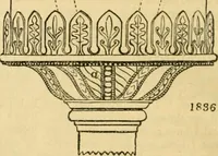 An illustration from An encyclopædia of cottage, farm, and villa architecture and furniture : containing numerous designs for dwellings from the cottage to the villa including farm houses, farmeries, and other agricultural buildings, several designs for country inns, public houses, and parochial schools, with the requisite fittings-up fixtures and furniture ; and appropriate offices, gardens and garden scenery ; each design accompanied by analytical and critical marks illustrative of the principles of archtiectural science and taste on whihc it is composed (1836)