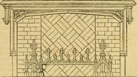 An illustration from An encyclopædia of cottage, farm, and villa architecture and furniture : containing numerous designs for dwellings from the cottage to the villa including farm houses, farmeries, and other agricultural buildings, several designs for country inns, public houses, and parochial schools, with the requisite fittings-up fixtures and furniture ; and appropriate offices, gardens and garden scenery ; each design accompanied by analytical and critical marks illustrative of the principles of archtiectural science and taste on whihc it is composed (1836)