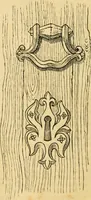 An illustration from An encyclopædia of cottage, farm, and villa architecture and furniture : containing numerous designs for dwellings from the cottage to the villa including farm houses, farmeries, and other agricultural buildings, several designs for country inns, public houses, and parochial schools, with the requisite fittings-up fixtures and furniture ; and appropriate offices, gardens and garden scenery ; each design accompanied by analytical and critical marks illustrative of the principles of archtiectural science and taste on whihc it is composed (1836)