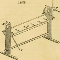 An illustration from An encyclopædia of cottage, farm, and villa architecture and furniture : containing numerous designs for dwellings from the cottage to the villa including farm houses, farmeries, and other agricultural buildings, several designs for country inns, public houses, and parochial schools, with the requisite fittings-up fixtures and furniture ; and appropriate offices, gardens and garden scenery ; each design accompanied by analytical and critical marks illustrative of the principles of archtiectural science and taste on whihc it is composed (1836)
