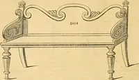 An illustration from An encyclopædia of cottage, farm, and villa architecture and furniture : containing numerous designs for dwellings from the cottage to the villa including farm houses, farmeries, and other agricultural buildings, several designs for country inns, public houses, and parochial schools, with the requisite fittings-up fixtures and furniture ; and appropriate offices, gardens and garden scenery ; each design accompanied by analytical and critical marks illustrative of the principles of archtiectural science and taste on whihc it is composed (1836)