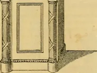 An illustration from An encyclopædia of cottage, farm, and villa architecture and furniture : containing numerous designs for dwellings from the cottage to the villa including farm houses, farmeries, and other agricultural buildings, several designs for country inns, public houses, and parochial schools, with the requisite fittings-up fixtures and furniture ; and appropriate offices, gardens and garden scenery ; each design accompanied by analytical and critical marks illustrative of the principles of archtiectural science and taste on whihc it is composed (1836)