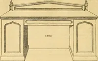 An illustration from An encyclopædia of cottage, farm, and villa architecture and furniture : containing numerous designs for dwellings from the cottage to the villa including farm houses, farmeries, and other agricultural buildings, several designs for country inns, public houses, and parochial schools, with the requisite fittings-up fixtures and furniture ; and appropriate offices, gardens and garden scenery ; each design accompanied by analytical and critical marks illustrative of the principles of archtiectural science and taste on whihc it is composed (1836)