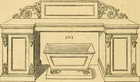 An illustration from An encyclopædia of cottage, farm, and villa architecture and furniture : containing numerous designs for dwellings from the cottage to the villa including farm houses, farmeries, and other agricultural buildings, several designs for country inns, public houses, and parochial schools, with the requisite fittings-up fixtures and furniture ; and appropriate offices, gardens and garden scenery ; each design accompanied by analytical and critical marks illustrative of the principles of archtiectural science and taste on whihc it is composed (1836)