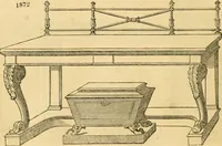 An illustration from An encyclopædia of cottage, farm, and villa architecture and furniture : containing numerous designs for dwellings from the cottage to the villa including farm houses, farmeries, and other agricultural buildings, several designs for country inns, public houses, and parochial schools, with the requisite fittings-up fixtures and furniture ; and appropriate offices, gardens and garden scenery ; each design accompanied by analytical and critical marks illustrative of the principles of archtiectural science and taste on whihc it is composed (1836)