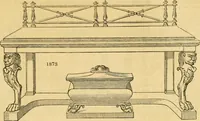 An illustration from An encyclopædia of cottage, farm, and villa architecture and furniture : containing numerous designs for dwellings from the cottage to the villa including farm houses, farmeries, and other agricultural buildings, several designs for country inns, public houses, and parochial schools, with the requisite fittings-up fixtures and furniture ; and appropriate offices, gardens and garden scenery ; each design accompanied by analytical and critical marks illustrative of the principles of archtiectural science and taste on whihc it is composed (1836)