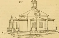 Picture 103 of 1377 from An encyclopædia of cottage, farm, and villa architecture and furniture : containing numerous designs for dwellings from the cottage to the villa including farm houses, farmeries, and other agricultural buildings, several designs for country inns, public houses, and parochial schools, with the requisite fittings-up fixtures and furniture ; and appropriate offices, gardens and garden scenery ; each design accompanied by analytical and critical marks illustrative of the principles of archtiectural science and taste on whihc it is composed (1836), leaf 107