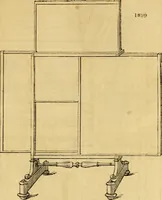 An illustration from An encyclopædia of cottage, farm, and villa architecture and furniture : containing numerous designs for dwellings from the cottage to the villa including farm houses, farmeries, and other agricultural buildings, several designs for country inns, public houses, and parochial schools, with the requisite fittings-up fixtures and furniture ; and appropriate offices, gardens and garden scenery ; each design accompanied by analytical and critical marks illustrative of the principles of archtiectural science and taste on whihc it is composed (1836)