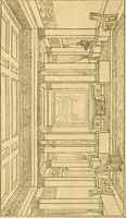 An illustration from An encyclopædia of cottage, farm, and villa architecture and furniture : containing numerous designs for dwellings from the cottage to the villa including farm houses, farmeries, and other agricultural buildings, several designs for country inns, public houses, and parochial schools, with the requisite fittings-up fixtures and furniture ; and appropriate offices, gardens and garden scenery ; each design accompanied by analytical and critical marks illustrative of the principles of archtiectural science and taste on whihc it is composed (1836)