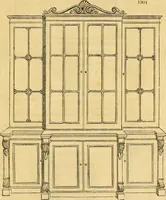 An illustration from An encyclopædia of cottage, farm, and villa architecture and furniture : containing numerous designs for dwellings from the cottage to the villa including farm houses, farmeries, and other agricultural buildings, several designs for country inns, public houses, and parochial schools, with the requisite fittings-up fixtures and furniture ; and appropriate offices, gardens and garden scenery ; each design accompanied by analytical and critical marks illustrative of the principles of archtiectural science and taste on whihc it is composed (1836)