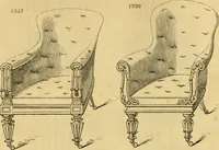 An illustration from An encyclopædia of cottage, farm, and villa architecture and furniture : containing numerous designs for dwellings from the cottage to the villa including farm houses, farmeries, and other agricultural buildings, several designs for country inns, public houses, and parochial schools, with the requisite fittings-up fixtures and furniture ; and appropriate offices, gardens and garden scenery ; each design accompanied by analytical and critical marks illustrative of the principles of archtiectural science and taste on whihc it is composed (1836)