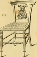 An illustration from An encyclopædia of cottage, farm, and villa architecture and furniture : containing numerous designs for dwellings from the cottage to the villa including farm houses, farmeries, and other agricultural buildings, several designs for country inns, public houses, and parochial schools, with the requisite fittings-up fixtures and furniture ; and appropriate offices, gardens and garden scenery ; each design accompanied by analytical and critical marks illustrative of the principles of archtiectural science and taste on whihc it is composed (1836)