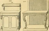 An illustration from An encyclopædia of cottage, farm, and villa architecture and furniture : containing numerous designs for dwellings from the cottage to the villa including farm houses, farmeries, and other agricultural buildings, several designs for country inns, public houses, and parochial schools, with the requisite fittings-up fixtures and furniture ; and appropriate offices, gardens and garden scenery ; each design accompanied by analytical and critical marks illustrative of the principles of archtiectural science and taste on whihc it is composed (1836)