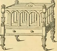 An illustration from An encyclopædia of cottage, farm, and villa architecture and furniture : containing numerous designs for dwellings from the cottage to the villa including farm houses, farmeries, and other agricultural buildings, several designs for country inns, public houses, and parochial schools, with the requisite fittings-up fixtures and furniture ; and appropriate offices, gardens and garden scenery ; each design accompanied by analytical and critical marks illustrative of the principles of archtiectural science and taste on whihc it is composed (1836)