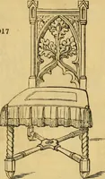 An illustration from An encyclopædia of cottage, farm, and villa architecture and furniture : containing numerous designs for dwellings from the cottage to the villa including farm houses, farmeries, and other agricultural buildings, several designs for country inns, public houses, and parochial schools, with the requisite fittings-up fixtures and furniture ; and appropriate offices, gardens and garden scenery ; each design accompanied by analytical and critical marks illustrative of the principles of archtiectural science and taste on whihc it is composed (1836)