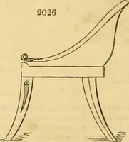 An illustration from An encyclopædia of cottage, farm, and villa architecture and furniture : containing numerous designs for dwellings from the cottage to the villa including farm houses, farmeries, and other agricultural buildings, several designs for country inns, public houses, and parochial schools, with the requisite fittings-up fixtures and furniture ; and appropriate offices, gardens and garden scenery ; each design accompanied by analytical and critical marks illustrative of the principles of archtiectural science and taste on whihc it is composed (1836)
