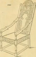 An illustration from An encyclopædia of cottage, farm, and villa architecture and furniture : containing numerous designs for dwellings from the cottage to the villa including farm houses, farmeries, and other agricultural buildings, several designs for country inns, public houses, and parochial schools, with the requisite fittings-up fixtures and furniture ; and appropriate offices, gardens and garden scenery ; each design accompanied by analytical and critical marks illustrative of the principles of archtiectural science and taste on whihc it is composed (1836)
