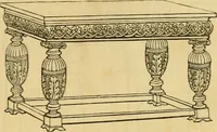 An illustration from An encyclopædia of cottage, farm, and villa architecture and furniture : containing numerous designs for dwellings from the cottage to the villa including farm houses, farmeries, and other agricultural buildings, several designs for country inns, public houses, and parochial schools, with the requisite fittings-up fixtures and furniture ; and appropriate offices, gardens and garden scenery ; each design accompanied by analytical and critical marks illustrative of the principles of archtiectural science and taste on whihc it is composed (1836)