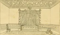 An illustration from An encyclopædia of cottage, farm, and villa architecture and furniture : containing numerous designs for dwellings from the cottage to the villa including farm houses, farmeries, and other agricultural buildings, several designs for country inns, public houses, and parochial schools, with the requisite fittings-up fixtures and furniture ; and appropriate offices, gardens and garden scenery ; each design accompanied by analytical and critical marks illustrative of the principles of archtiectural science and taste on whihc it is composed (1836)