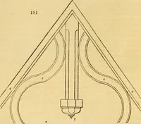 An illustration from An encyclopædia of cottage, farm, and villa architecture and furniture : containing numerous designs for dwellings from the cottage to the villa including farm houses, farmeries, and other agricultural buildings, several designs for country inns, public houses, and parochial schools, with the requisite fittings-up fixtures and furniture ; and appropriate offices, gardens and garden scenery ; each design accompanied by analytical and critical marks illustrative of the principles of archtiectural science and taste on whihc it is composed (1836)