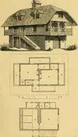 Picture 117 of 1377 from An encyclopædia of cottage, farm, and villa architecture and furniture : containing numerous designs for dwellings from the cottage to the villa including farm houses, farmeries, and other agricultural buildings, several designs for country inns, public houses, and parochial schools, with the requisite fittings-up fixtures and furniture ; and appropriate offices, gardens and garden scenery ; each design accompanied by analytical and critical marks illustrative of the principles of archtiectural science and taste on whihc it is composed (1836), leaf 122