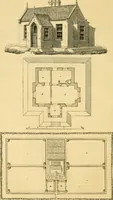 Picture 118 of 1377 from An encyclopædia of cottage, farm, and villa architecture and furniture : containing numerous designs for dwellings from the cottage to the villa including farm houses, farmeries, and other agricultural buildings, several designs for country inns, public houses, and parochial schools, with the requisite fittings-up fixtures and furniture ; and appropriate offices, gardens and garden scenery ; each design accompanied by analytical and critical marks illustrative of the principles of archtiectural science and taste on whihc it is composed (1836), leaf 123