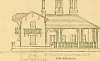Picture 141 of 1377 from An encyclopædia of cottage, farm, and villa architecture and furniture : containing numerous designs for dwellings from the cottage to the villa including farm houses, farmeries, and other agricultural buildings, several designs for country inns, public houses, and parochial schools, with the requisite fittings-up fixtures and furniture ; and appropriate offices, gardens and garden scenery ; each design accompanied by analytical and critical marks illustrative of the principles of archtiectural science and taste on whihc it is composed (1836), leaf 137