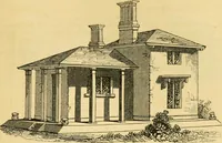 Picture 168 of 1377 from An encyclopædia of cottage, farm, and villa architecture and furniture : containing numerous designs for dwellings from the cottage to the villa including farm houses, farmeries, and other agricultural buildings, several designs for country inns, public houses, and parochial schools, with the requisite fittings-up fixtures and furniture ; and appropriate offices, gardens and garden scenery ; each design accompanied by analytical and critical marks illustrative of the principles of archtiectural science and taste on whihc it is composed (1836), leaf 162