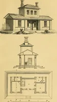 Picture 214 of 1377 from An encyclopædia of cottage, farm, and villa architecture and furniture : containing numerous designs for dwellings from the cottage to the villa including farm houses, farmeries, and other agricultural buildings, several designs for country inns, public houses, and parochial schools, with the requisite fittings-up fixtures and furniture ; and appropriate offices, gardens and garden scenery ; each design accompanied by analytical and critical marks illustrative of the principles of archtiectural science and taste on whihc it is composed (1836), leaf 192