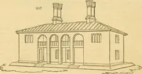 Picture 245 of 1377 from An encyclopædia of cottage, farm, and villa architecture and furniture : containing numerous designs for dwellings from the cottage to the villa including farm houses, farmeries, and other agricultural buildings, several designs for country inns, public houses, and parochial schools, with the requisite fittings-up fixtures and furniture ; and appropriate offices, gardens and garden scenery ; each design accompanied by analytical and critical marks illustrative of the principles of archtiectural science and taste on whihc it is composed (1836), leaf 215