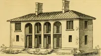 Picture 247 of 1377 from An encyclopædia of cottage, farm, and villa architecture and furniture : containing numerous designs for dwellings from the cottage to the villa including farm houses, farmeries, and other agricultural buildings, several designs for country inns, public houses, and parochial schools, with the requisite fittings-up fixtures and furniture ; and appropriate offices, gardens and garden scenery ; each design accompanied by analytical and critical marks illustrative of the principles of archtiectural science and taste on whihc it is composed (1836), leaf 216