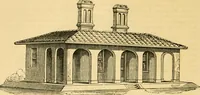 Picture 268 of 1377 from An encyclopædia of cottage, farm, and villa architecture and furniture : containing numerous designs for dwellings from the cottage to the villa including farm houses, farmeries, and other agricultural buildings, several designs for country inns, public houses, and parochial schools, with the requisite fittings-up fixtures and furniture ; and appropriate offices, gardens and garden scenery ; each design accompanied by analytical and critical marks illustrative of the principles of archtiectural science and taste on whihc it is composed (1836), leaf 227