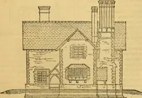 Picture 284 of 1377 from An encyclopædia of cottage, farm, and villa architecture and furniture : containing numerous designs for dwellings from the cottage to the villa including farm houses, farmeries, and other agricultural buildings, several designs for country inns, public houses, and parochial schools, with the requisite fittings-up fixtures and furniture ; and appropriate offices, gardens and garden scenery ; each design accompanied by analytical and critical marks illustrative of the principles of archtiectural science and taste on whihc it is composed (1836), leaf 236