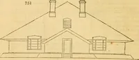 Picture 478 of 1377 from An encyclopædia of cottage, farm, and villa architecture and furniture : containing numerous designs for dwellings from the cottage to the villa including farm houses, farmeries, and other agricultural buildings, several designs for country inns, public houses, and parochial schools, with the requisite fittings-up fixtures and furniture ; and appropriate offices, gardens and garden scenery ; each design accompanied by analytical and critical marks illustrative of the principles of archtiectural science and taste on whihc it is composed (1836), leaf 391