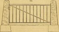 Picture 532 of 1377 from An encyclopædia of cottage, farm, and villa architecture and furniture : containing numerous designs for dwellings from the cottage to the villa including farm houses, farmeries, and other agricultural buildings, several designs for country inns, public houses, and parochial schools, with the requisite fittings-up fixtures and furniture ; and appropriate offices, gardens and garden scenery ; each design accompanied by analytical and critical marks illustrative of the principles of archtiectural science and taste on whihc it is composed (1836), leaf 434