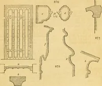 Picture 549 of 1377 from An encyclopædia of cottage, farm, and villa architecture and furniture : containing numerous designs for dwellings from the cottage to the villa including farm houses, farmeries, and other agricultural buildings, several designs for country inns, public houses, and parochial schools, with the requisite fittings-up fixtures and furniture ; and appropriate offices, gardens and garden scenery ; each design accompanied by analytical and critical marks illustrative of the principles of archtiectural science and taste on whihc it is composed (1836), leaf 448