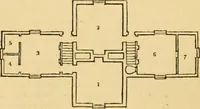 Picture 589 of 1377 from An encyclopædia of cottage, farm, and villa architecture and furniture : containing numerous designs for dwellings from the cottage to the villa including farm houses, farmeries, and other agricultural buildings, several designs for country inns, public houses, and parochial schools, with the requisite fittings-up fixtures and furniture ; and appropriate offices, gardens and garden scenery ; each design accompanied by analytical and critical marks illustrative of the principles of archtiectural science and taste on whihc it is composed (1836), leaf 495