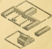 Picture 592 of 1377 from An encyclopædia of cottage, farm, and villa architecture and furniture : containing numerous designs for dwellings from the cottage to the villa including farm houses, farmeries, and other agricultural buildings, several designs for country inns, public houses, and parochial schools, with the requisite fittings-up fixtures and furniture ; and appropriate offices, gardens and garden scenery ; each design accompanied by analytical and critical marks illustrative of the principles of archtiectural science and taste on whihc it is composed (1836), leaf 497