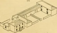 An illustration from An encyclopædia of cottage, farm, and villa architecture and furniture : containing numerous designs for dwellings from the cottage to the villa including farm houses, farmeries, and other agricultural buildings, several designs for country inns, public houses, and parochial schools, with the requisite fittings-up fixtures and furniture ; and appropriate offices, gardens and garden scenery ; each design accompanied by analytical and critical marks illustrative of the principles of archtiectural science and taste on whihc it is composed (1836)