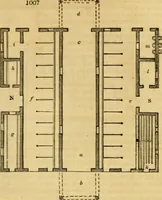 An illustration from An encyclopædia of cottage, farm, and villa architecture and furniture : containing numerous designs for dwellings from the cottage to the villa including farm houses, farmeries, and other agricultural buildings, several designs for country inns, public houses, and parochial schools, with the requisite fittings-up fixtures and furniture ; and appropriate offices, gardens and garden scenery ; each design accompanied by analytical and critical marks illustrative of the principles of archtiectural science and taste on whihc it is composed (1836)