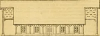 An illustration from An encyclopædia of cottage, farm, and villa architecture and furniture : containing numerous designs for dwellings from the cottage to the villa including farm houses, farmeries, and other agricultural buildings, several designs for country inns, public houses, and parochial schools, with the requisite fittings-up fixtures and furniture ; and appropriate offices, gardens and garden scenery ; each design accompanied by analytical and critical marks illustrative of the principles of archtiectural science and taste on whihc it is composed (1836)
